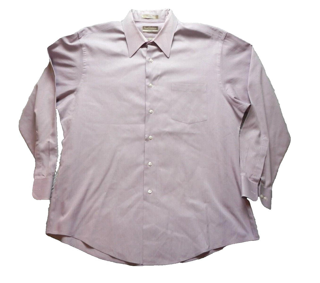 Van Heusen Shirt Adult 17.5 34/35 Extra Large Fitted Wrinkle Free Dress Mens