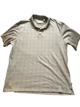 Load image into Gallery viewer, Geoffrey Beene Shirt Adult Large Windowpane Casual Short Sleeve Golf Polo Mens
