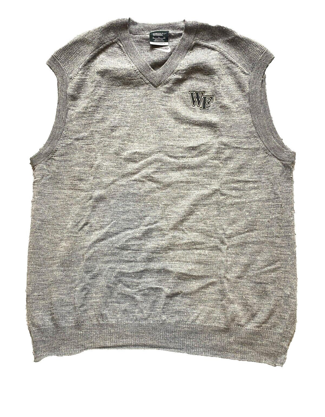 Wake Forest Vest Adult Extra Large Nike Golf Tour Sweater Demon Deacons NCAA Men