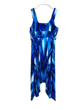 Load image into Gallery viewer, SOMA Dress Womens Extra Large Teal Purple Tank Lagenlook Beachy Spandex Ladies
