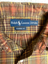 Load image into Gallery viewer, Ralph Lauren Shirt Adult Extra Large 17.5 Brown Tan Classic Fit Green Pony Mens
