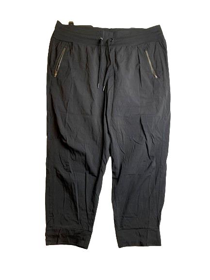 Athleta Pants Womens 18 (41x25.5) Black Trekkie North Jogger Ripstop Drawstring