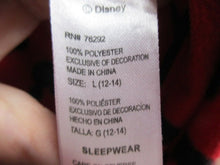 Load image into Gallery viewer, Mickey Mouse Pajamas Womens Large One Piece Footed AOP Disney Red Black Ladies
