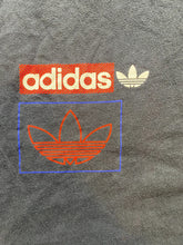 Load image into Gallery viewer, Adidas Shirt Adult Large Black Multi Hit Logo Trefoil Streetwear Skater Mens
