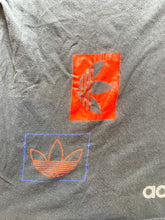 Load image into Gallery viewer, Adidas Shirt Adult Large Black Multi Hit Logo Trefoil Streetwear Skater Mens
