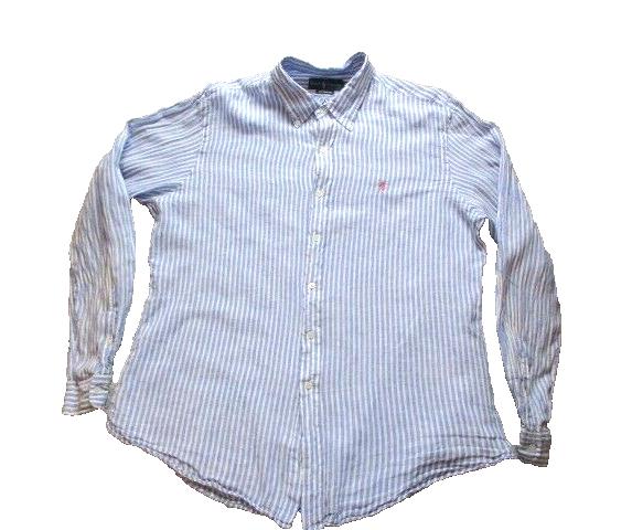 Ralph Lauren Shirt Adult Extra Large Long Sleeve Button Up Custom Fit Casual Men