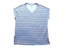 Load image into Gallery viewer, Orvis Shirt Womens Large V-Neck Argyle Diamond Flowy Blouse Casual Ladies
