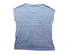 Load image into Gallery viewer, Orvis Shirt Womens Large V-Neck Argyle Diamond Flowy Blouse Casual Ladies
