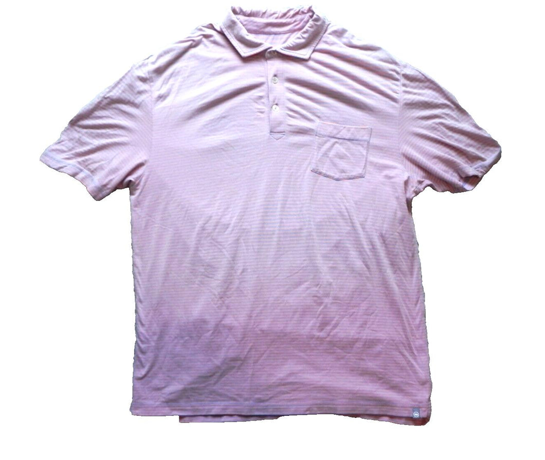 Peter Millar Shirt Adult Medium Preppy Rugby Spandex Crown Casual Golf Polo Mens
