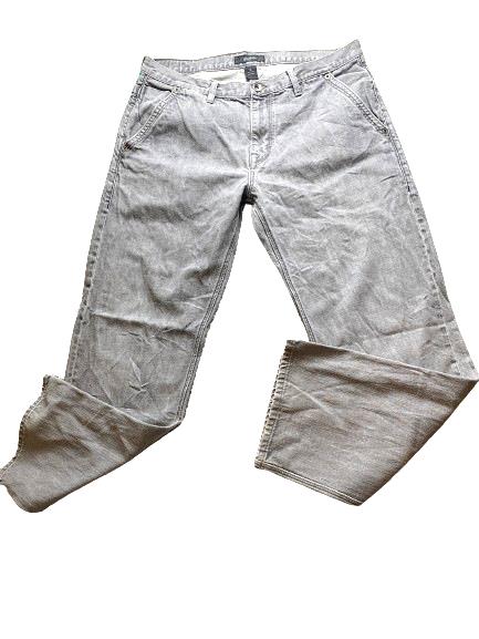 Sean John Jeans Adult 36x31.5 Gray Flat Front Baggy Hip Hop Skater Denim Mens
