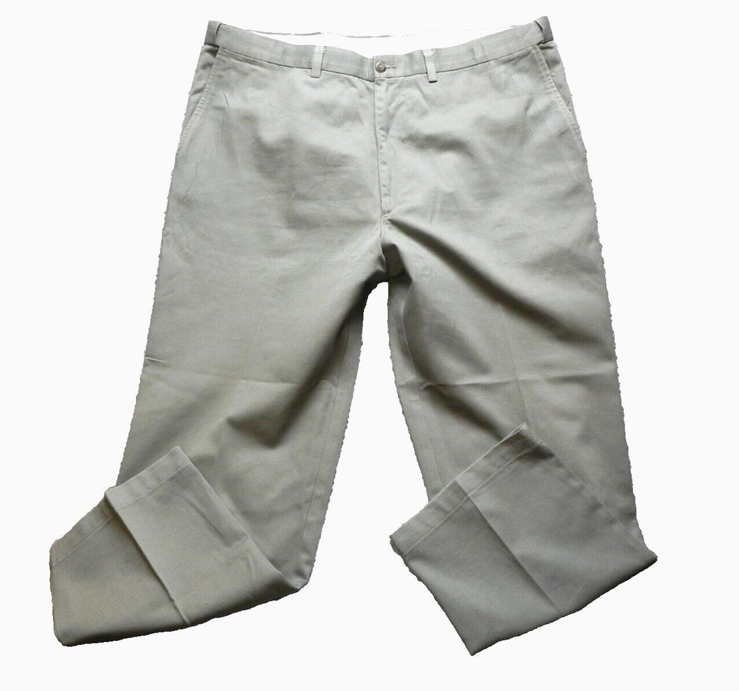 Haggar Pants Adult 42x30 Black Label Flat Front Straight Leg Casual Dress Mens