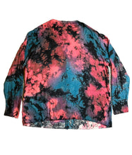 Load image into Gallery viewer, Torrid Sweater Womens 0 Tie-Dye Button Front Cardigan Whimsigoth Ladies
