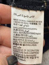 Load image into Gallery viewer, Style &amp; Co Shirt Womens 2X Black Gold Velvet Embroidered Flower Boho Plus Ladies
