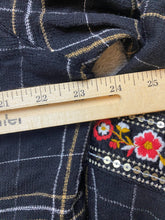 Load image into Gallery viewer, Style &amp; Co Shirt Womens 2X Black Gold Velvet Embroidered Flower Boho Plus Ladies
