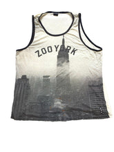 Load image into Gallery viewer, Zoo York Shirt Adult 2XL XXL Ivory Black Empire State Building Tank AOP Mens
