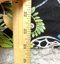 Load image into Gallery viewer, Chicos Shirt Womens 3 Black Green AOP Geometric Flower Whimsigoth Rayon Blouse
