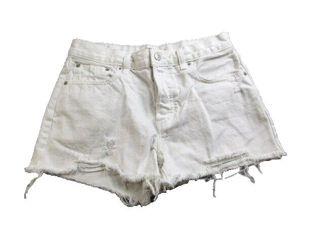 Free People Shorts Womens 28 Destroyed Cheeky Denim 3