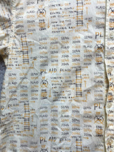 Load image into Gallery viewer, Sean John Shirt Adult Extra Large Beige AOP Spellout Logo Button Up Graffiti Men
