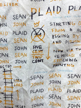 Load image into Gallery viewer, Sean John Shirt Adult Extra Large Beige AOP Spellout Logo Button Up Graffiti Men
