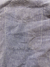 Load image into Gallery viewer, Alan Flusser Shirt Adult Extra Large Pinstriped Button Up Pocket Casual Mens
