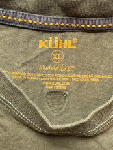 Load image into Gallery viewer, KUHL Shirt Adult Extra Large Army Green Wildfibre Mountain Patch Logo Hiking Men
