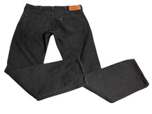 Load image into Gallery viewer, Levis 501 Jeans Adult 38x34 Black Straight Leg Strauss &amp; Co Denim Zip Fly Mens
