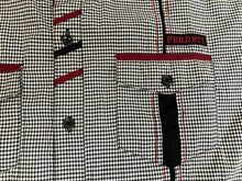 Load image into Gallery viewer, MOY FERRETI Shirt Adult Large Black White Checkered Button Up Pocket Casual Mens

