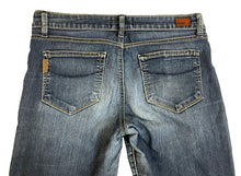 Load image into Gallery viewer, Paige Jeans Womens 30x29.5 Blue Skyline Skinny Tapered Whiskered Stretch Denim
