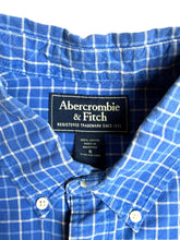 Load image into Gallery viewer, Abercrombie &amp; Fitch Shirt Adult Small Blue Grid Checkered Button Up Casual Mens
