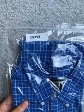 Load image into Gallery viewer, Abercrombie &amp; Fitch Shirt Adult Small Blue Grid Checkered Button Up Casual Mens
