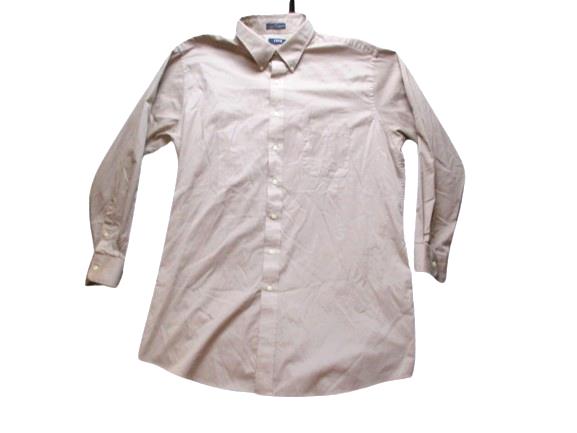 IZOD Shirt Adult 18 35/36 Tall Button Up Wrinkle Free Twill Casual Dress Mens