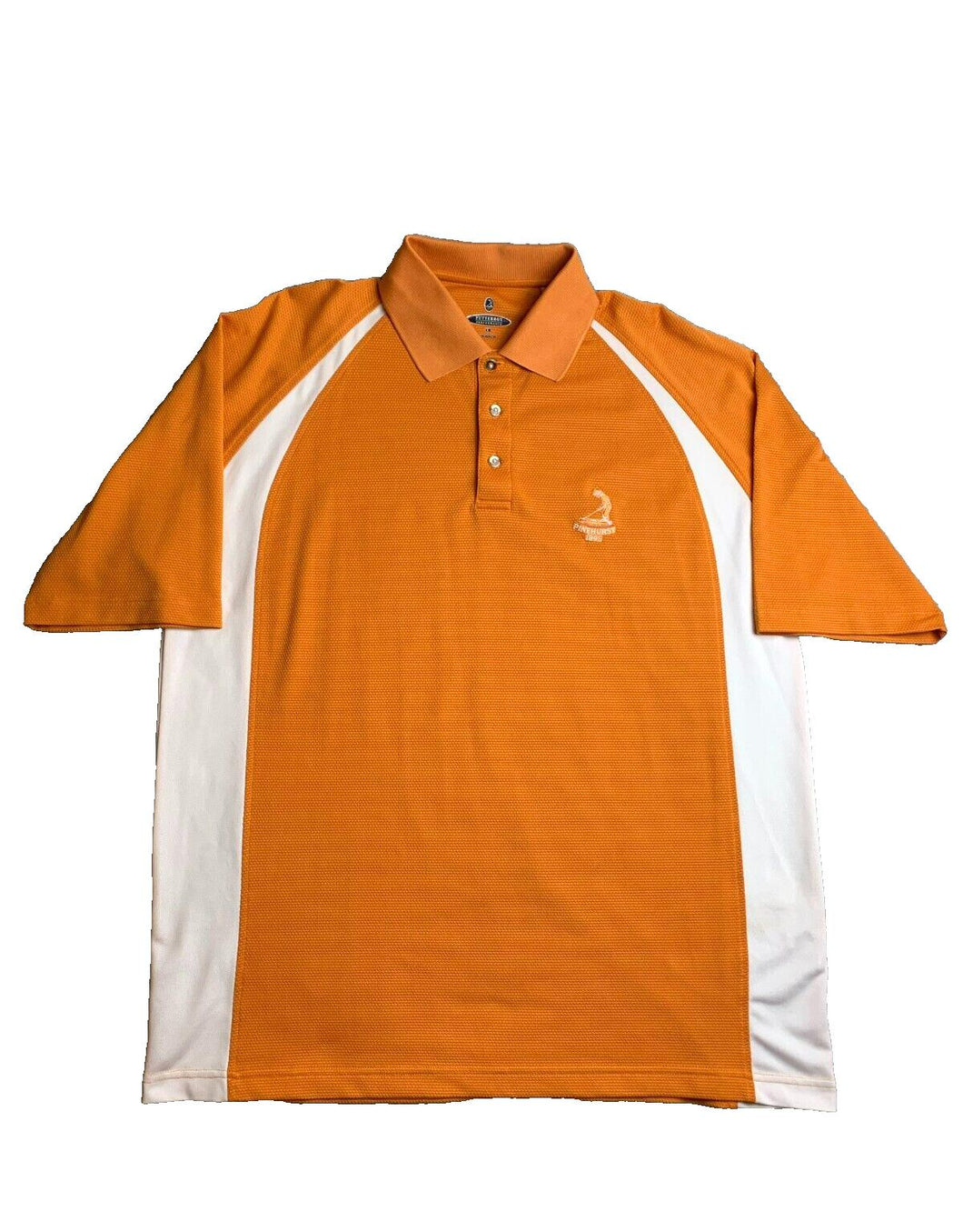 Putterboy Shirt Adult Large Orange Pinehurst 1895 Performance Golf Polo Mens
