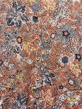 Load image into Gallery viewer, Ellos Dress Womens 5X Peach AOP Flower Boho Rayon Tiered Lagenlook Plus Maxi

