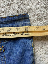 Load image into Gallery viewer, Roca Wear Jeans Womens 22 (43x33) Blue Denim Spandex Stretch Flared Embroidery
