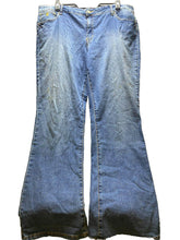 Load image into Gallery viewer, Roca Wear Jeans Womens 22 (43x33) Blue Denim Spandex Stretch Flared Embroidery
