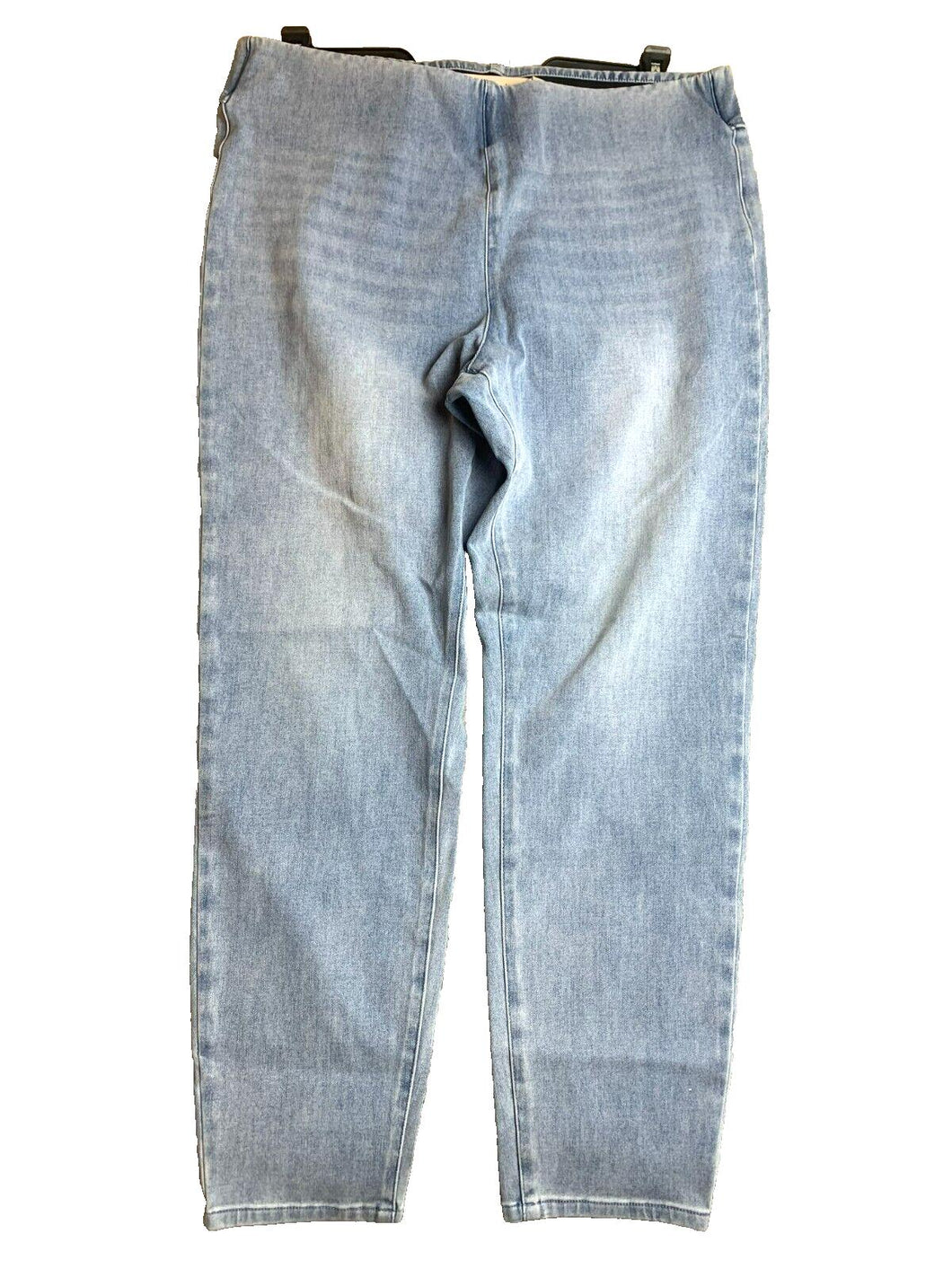 Soft Surroundings Jeans Women Extra Large (37x26) Blue Jegging Whiskered Pull On