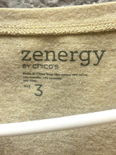 Load image into Gallery viewer, Zenergy Chicos Shirt Womens 3 (Extra Large) Glitter Rhinestones Nylon Spandex
