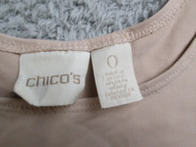 Load image into Gallery viewer, Chicos Shirt Womens 0 Small Tank Sleeveless Blouse Nylon Spandex Stretch Ladies

