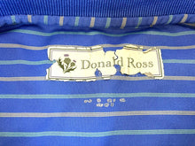 Load image into Gallery viewer, Donald Ross Shirt Adult Extra Large Blue Striped Preppy Casual Golf Polo Mens
