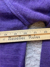 Load image into Gallery viewer, Luigi Baldo Sweater Womens Extra Large Purple Merino Wool Turtle Neck Pullover
