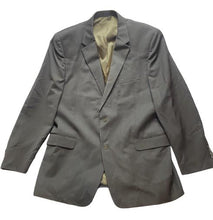 Load image into Gallery viewer, Andrew Fezza Suit Coat Mens 48L Greenish Gray Worsted Wool Sport Blazer

