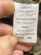 Load image into Gallery viewer, Andrew Fezza Suit Coat Mens 48L Greenish Gray Worsted Wool Sport Blazer
