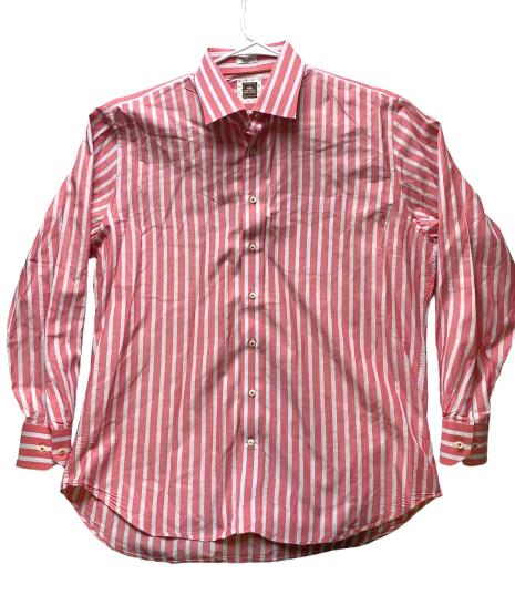 Peter Millar Shirt Adult Extra Large Watermelon Stripes Button Up Crown Mens