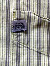 Load image into Gallery viewer, The North Face Shirt Adult Medium Green Striped Button Up A5 Series Outdoor Mens
