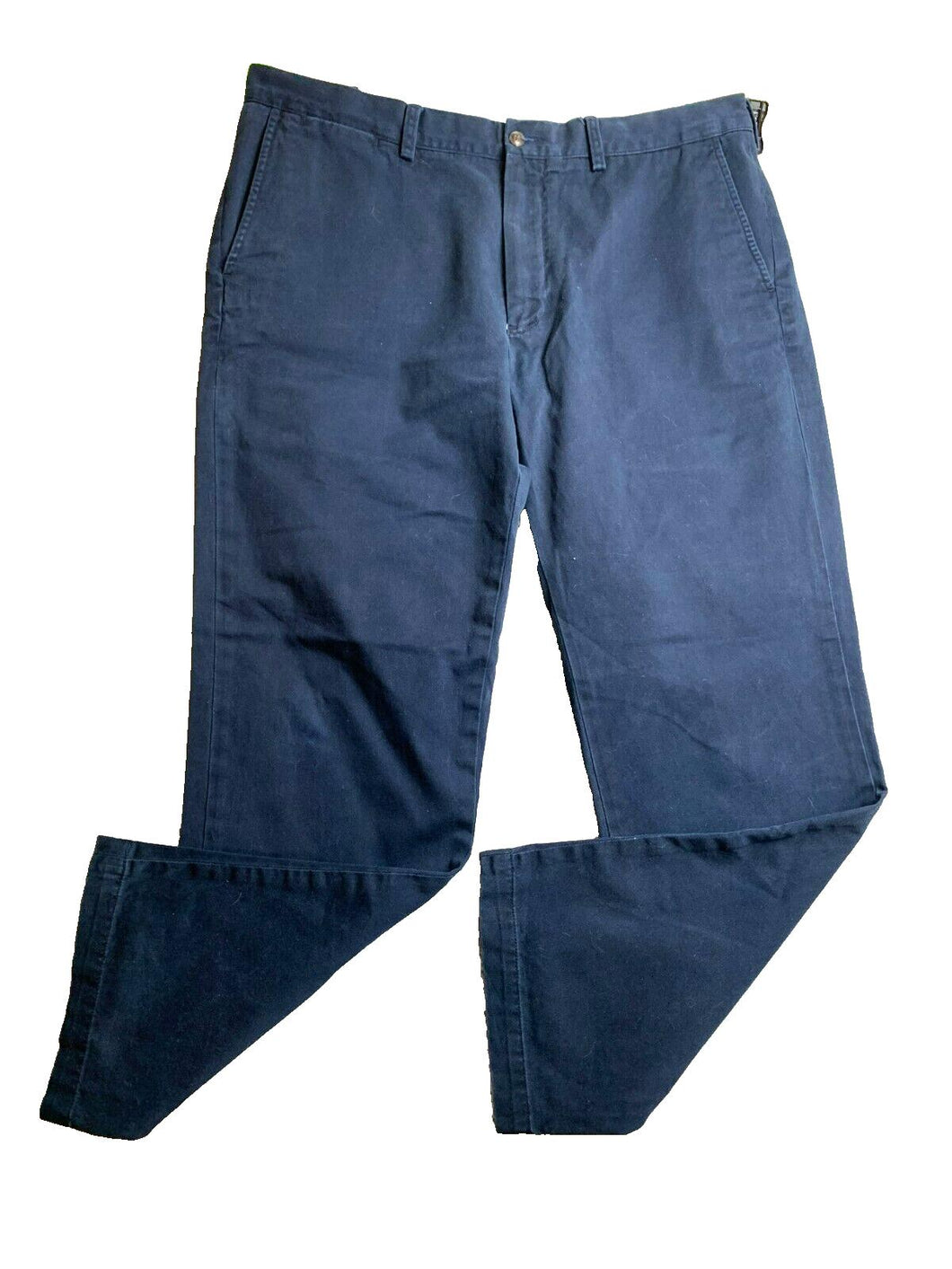 POLO Ralph Lauren Pants Adult 36x30 Navy Blue Flat Front Classic Fit Chino Mens