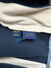 Load image into Gallery viewer, POLO Ralph Lauren Pants Adult 36x30 Navy Blue Flat Front Classic Fit Chino Mens
