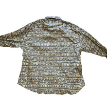 Load image into Gallery viewer, Robert Graham Shirt Mens 2XL Blue Abstract Floral Contrast Cuff Button Down
