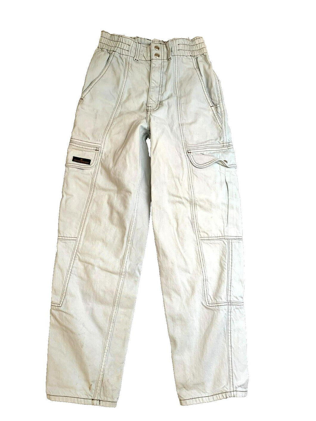 BDG Jeans Womens 26x27.8 Stone Gray Urban Outfitters Relaxed Skate Cargo Baggy