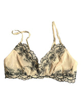 Load image into Gallery viewer, Urban Outfitters Out From Under Bra Womens Small Beige Black Lace Trim Bralette
