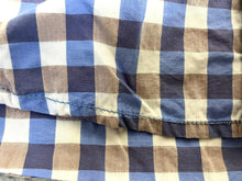 Load image into Gallery viewer, Age of Wisdom Shirt Adult Extra Large Blue Brown Pearl Snap Checkered Casual Men
